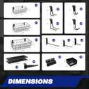 35PCS Slatwall Accessories for Garage Organization Workshop Storage