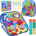 Animal Bean Bag Toss Game Toy Outdoor Toss Game, Family Party Party Supplies for Kids, Gift for Boys Birthday or Christmas for Toddlers Ages 3 4 5 6 Year Old (Ocean)