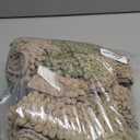 Non Slip Thick Shaggy Chenille Bathroom Rug Mat Set Extra Soft and Absorbent Striped Floor Rugs, 2 Piece, Machine-Washable (Taupe)