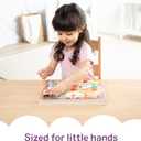 Melissa & Doug Happy Hens Push to Pop Wooden Puzzle, Montessori-Inspired Toddler Puzzles with Magnetic Pieces and Colorful Puzzle Board, Preschool Toys for Girls & Boys Ages 18 months+ - FSC Certified