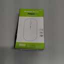 Wireless Mouse Chargeable Portable Silent USB and Type-C Dual Mode Wireless Mouse 3 Adjustable DPI for Laptop, Mac, Mac, Android, PC (Q23S Black) (Blue)