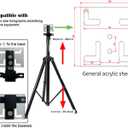 3DHologramFan Stand with Multi-Function Base, Height 39.4 to 69 Inch, 150 Pounds Load-Bearing for A Variety of 3D Rack