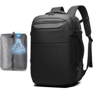 Joryin Air Vacuum Backpack for Travel with Built-in Air Pump, 80L Expandable Backpack Vacuum Compression Bag with TSA Lock Waterproof Carry On Large Travel Bag for Airline Laptop Backpack