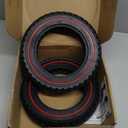 10x2 Solid Tire: Replacement for 10x2.125 Original Tire, Fit for Ninebot F25 F30 F35 F40 F65 F65I F25I D18W D28U D38E, 10 inches Electric Scooter Front Rear Replacement Wheels Red 2pcs