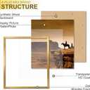A PLUS MAX 17x22 Picture Frame Gold Light Weight Wall Mount