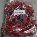 Christmas Red Berry Garland Artificial Burgundy Cranberry Xmas Tree Decor Holly Berry Garland for Winter Christmas Indoor Outdoor Home Fireplace Table Decorations(Large)-1PCS