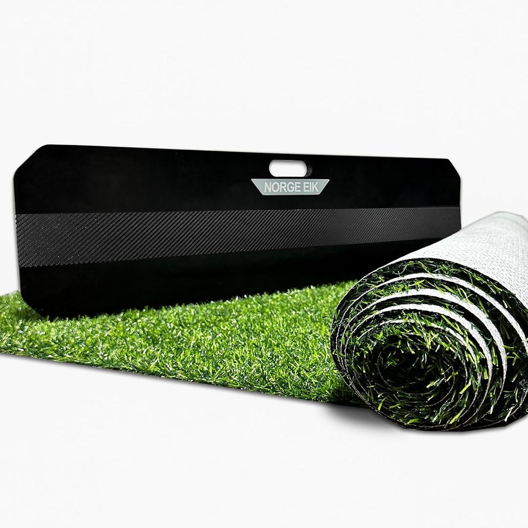 MyPitch 3x10 FT Soccer Training Mat in Artificial Grass with Soccer Rebounder  Immersive Indoor Soccer Training Equipment for Passing, Footwork Drills