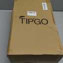 TIPGO Bathroom Trash Can with Lid, 10 Liter/ 2.6 Gallon Slim Garbage Can, Small Trash Bin Waste Basket with Pop-Up Lid for Kitchen, Bedroom, Living Room, Office (2 Pack, Black)