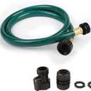 Garden Hose No Leaking for Watering: No Kink and Lightweight - 1/2" Water Hoses 3 FT with Fittings for Outdoor and Yard (Green)