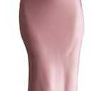 PRETTYGARDEN Women's Midi Satin Dress One Shoulder Spaghetti Strap Backless Ruched Summer Bodycon Dresses, L