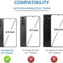 ONETOP Compatible with Samsung Galaxy S21 Wallet Case with Card Holder, PU Leather Kickstand Card Slots Case, Double Magnetic Clasp and Durable Shockproof Cover 5G 6.2 Inch(Black)