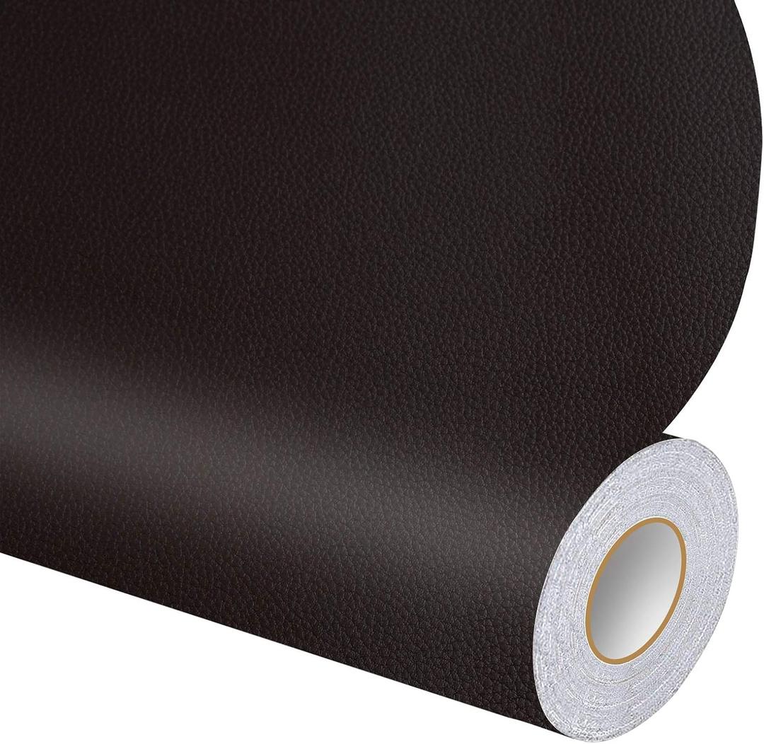 DXBULL Large Leather Repair Patch 35.4x78.7 inch Repair Tape Self-Adhesive for Furniture Sofas Car Seats Chair Couches Handbags Jackets Decorative Home Hotel Wall (Black)
