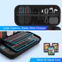 Omivine Carrying Case for Nintendo Switch 2 (2025), Large Capacity Travel Case for Switch 2 with 24 Game Card Slots, Protective Hard Shell Carry Pouch Storage Bag for Game Console and Accessories