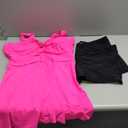 Aqua Eve Plus Size Two Piece Swimsuits for Women Tankini Bathing Suits Flowy Swim Dress with Shorts (Hot Pink, 22W)