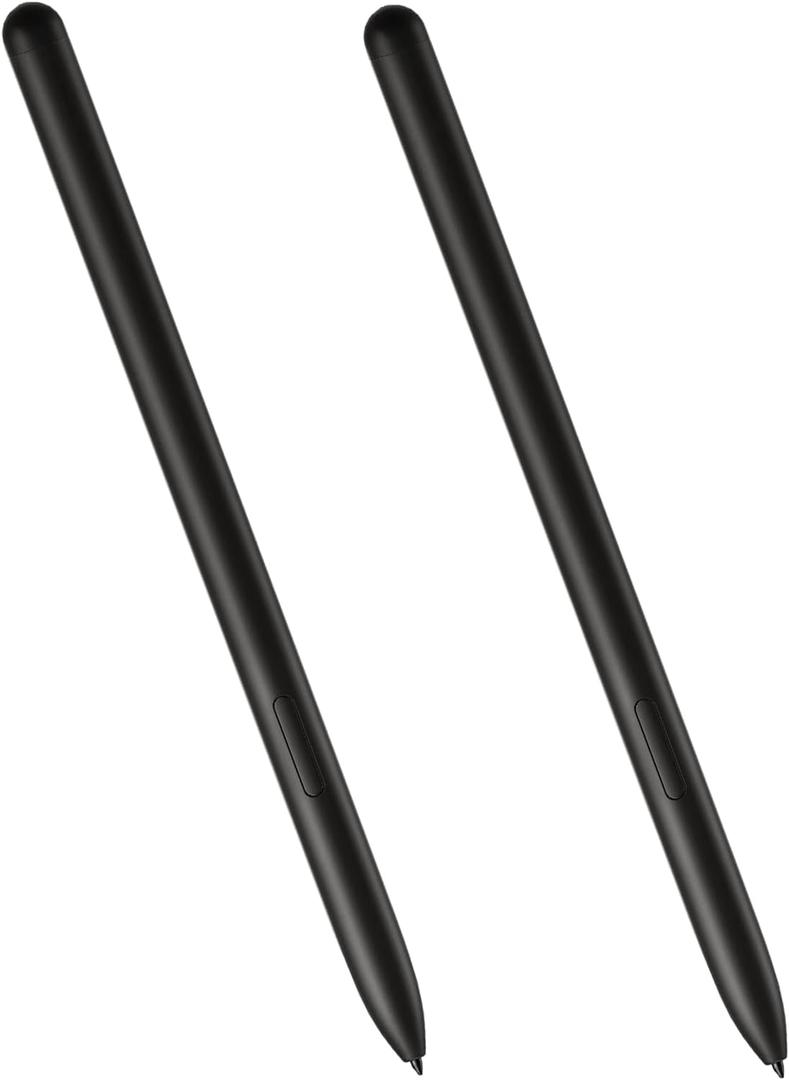 2 Pack Galaxy Tab S10 Ultra Pen S10 Plus S Pen for Samsung Galaxy Tab S10 Plus Stylus Pen Replacement Pen S10 Ultra NoBluetooth+Free 5 Tips (Black)