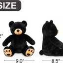 WEIGEDU Black Teddy Bear Stuffed Animals Plush Toys, Stuffed Black Bear, Teddy Bear Plush Toys for Boy Girl Kids Birthday