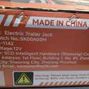 Upgraded 7500LBS Electric Trailer Jack, w/ Remote Controls, RV Power A-Frame Tongue Jack with Built-in Spirit Level for Travel Trailer, 10.24"-33.46" IP65 Waterproof, 12V DC Wiring, 5.9 Inch Foot Pad