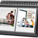 Photo Album for Fujifilm Instax Wide 300 Instant Camera/Instax Link Wide Printer, Polaroid 600 I-Type Film, 64 Pictures Album for Polaroid Now Now+ OneStep2 OneStep+ Camera, 3.5x4.5 Inch Film (Black)
