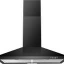 SNDOAS Black Range Hood,Wall Mount Range Hood 30 inch,Stainless Steel Kitchen Hood with Ducted/Ductless Convertible,Stove Vent Hood,Aluminum Filters,3 Speed Exhaust Fan,LED Light,Button Control