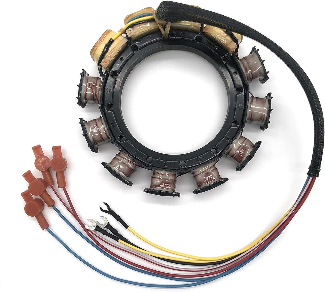 Stator For Mercury 174-5456 Outboard 150 Black Max XR2,90,115,175,200 HP 398-5454A2 5454A6 9-Amp 6 Cylinder 2 Stroke 1976-1989
