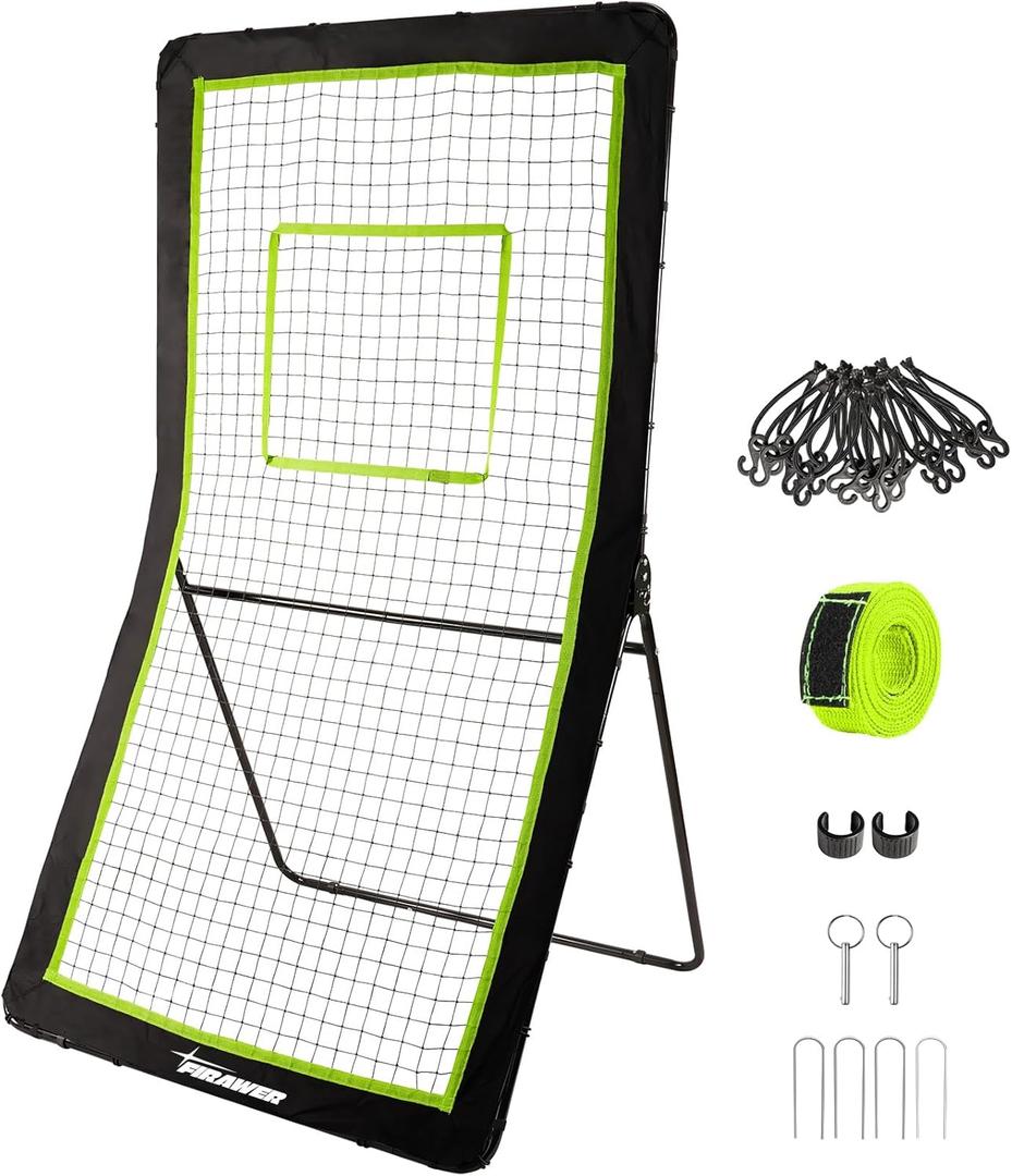 Volleyball Training Equipment, Volleyball Practice Net Station Update Freely Adjustable Height of Front Net (Green)