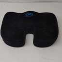 Everlasting Comfort Doctor Recommended Memory Foam Seat Cushion for Office Chairs & Car Seat - Ergonomic Office Desk Accessories for Tailbone Pain Relief, Sciatica & Back Support