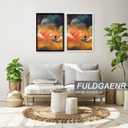 FULDGAENR 8x12 Picture Frame Set of 2, White Frames for 8 x 12 Inch Photo Poster Certificate, High Transparency Wall/Tabletop Frame with Horizontal Vertical Display (2 Pack | White | 8"x12")