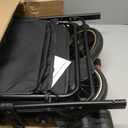 Dog Stroller for Large & Medium Dogs (Up to 66lbs), Pet Stroller for 2 Small Dogs with Adjustable Handle & Canopy, Sun Shades, Storage Organizer, Foldable & Ventilated,Black