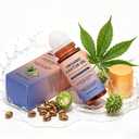Organic Cold Pressed Castor Oil, Rose Quartz Roller Ball Bottle for Skin, Lashes & Eyebrows