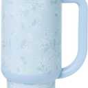 Ello Oasis 40 oz Tumbler with Handle & Retracting Straw | Reusable Insulated Stainless Steel Cup 100% Leakproof, Gifts for Teens Women Men | Keeps cold for 24 Hours, Cup Holder Friendly, Sweet Alyssum