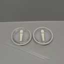 40 oz Tumbler Flip Straw Lid Replacement fit for Stanley Quencher, Spill Proof Tumbler Cover for Stanley Cup, Cream White