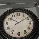 Westclox Traditional Large Wall Clock Battery-Operated Clock for Living Room, Bedroom, Office | Ideal Housewarming Gift (20 Inch, Rustwood)