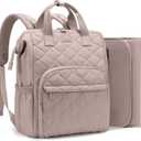 LOVEVOOK Small Diaper Bag Backpack, Mini Baby Bag for Girl Boy with Changing Pad, Diaper Backpack for Mom Dad with Stroller Buckles (Medium, Nude Pink)