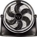 Comfort Zone PowrCurve High-Velocity Wall Mountable Floor Fan with 180-Degree Adjustable Tilt, 20 inch, 3 Speed, 6 Fan Blades (Wall Bracket Included), Ideal for Home, Bedroom, Dorm & Office, CZHV201BK