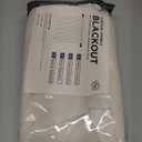 100% Blackout Shield Linen Blackout Curtains for Bedroom 84 Inches Long, Back Tab/Rod Pocket Living Room Drapes, Thermal Insulated Blackout Curtains 2 Panels Set, 50" W x 84" L, Cream