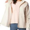 Columbia Women's Hart Mountain Quilted Hooded Full Zip (Chalk)