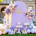 Purple Pink Arch Backdrop Cover 7.2FT Party Wedding Arch Covers Stretchy Backdrop Decorations Baby Shower Bridal Shower Photo Birthday Lavender Lilac Arch Cover Spandex