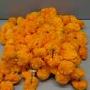 5PCS 5 Feet Marigold Garland for Decoration - Marigold Flowers Garlands for Indian Diwali Day of The Dead Decorations, Indian Weddings (Orange)