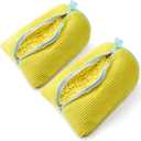 ShoeShaped Shoe Washing Machine Bag for Washer and Dryer, 2Pack, Reusable Laundry Shoe Bag, Shoe Cleaning Bags for Sneakers, Tennis and Various Shoes Types With Self-locking Zipper