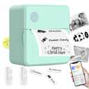 Rotema Label Maker Machine with Tape – Bluetooth Thermal Label Printer, Label Maker Machine, Mini Sticker Maker for Home, Office, School & Small Business, Includes 2 Rolls of Label Paper