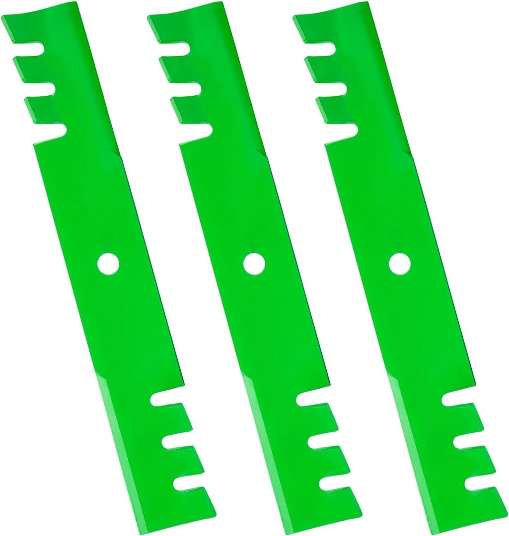 038-5350-00 48 Inch Deck Blade for Bad Boy ZT Elite, CZT, CZT Elite, Maverick, Maverick HD Zero-Turn Mower 481706 Scag Tiger Cub 48" Deck Circle Center Hole 3-IN-1 Mulching Toothed Mower Blade 3 PCS