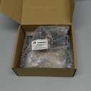 Estmoon 1 Pack Passage Door Handle Matte Black Door Lever, Interior Door Knob Square Heavy Duty Non-Locking Handlesets Hall Closet Handle, Reversible for Right & Left Sided Doors