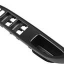Osompar Door Window Switch Bezel Trim Black Compatible with 2007-2010 Toyota Yaris 4Door Sedan Window Control Cover Panel Armrest Base Panel Front Left Driver Side