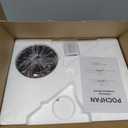 42 Inch Ceiling Fans with Lights and Remote, Brushed Nickel Flush Mount Low Profile Ceiling Fan for Bedroom, Living Room, Patio, Dimmable 6 Speeds Noiseless Reversible, ETL Listed