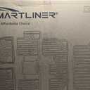 SMARTLINER Floor Mats 3 Rows and Cargo Liner Behind 3rd Row Set Compatible with 2018-2024 Buick Enclave