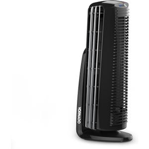 Vornado Duo Small Room Tower Air Circulator Fan, Black, 14 In.
