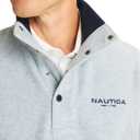 NAUTICA Men's Nautex Mock-Neck Fleece Sweatshirt, Grey, M (Gray, M)
