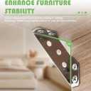 3 x Quacc 6 PCS Stainless Steel Furniture Corner Connectors, Corner Braces with Screws, Trapeziform Angle Brackets for Chairs Drawers, Cabinets, Tables (Silver)