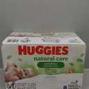 Huggies Natural Care Sensitive Baby Wipes, Unscented, Hypoallergenic, 99% Purified Water, 12 Flip-Top Packs (768 Wipes Total) 