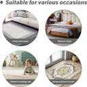 3 x Rug Tape, 8Pcs Rug Carpet Non Slip Grippers, Reusable and Washable Double Sided Rug Tape Pads for Hardwood Floors and Tiles, Keep Corners Flat, No Damaging for Floor Removable
